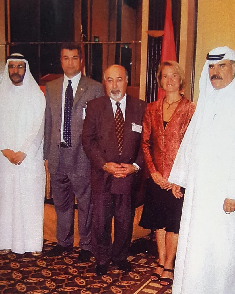 With Sara Hradecky, the former Canadian Ambassador to the U.A.E.