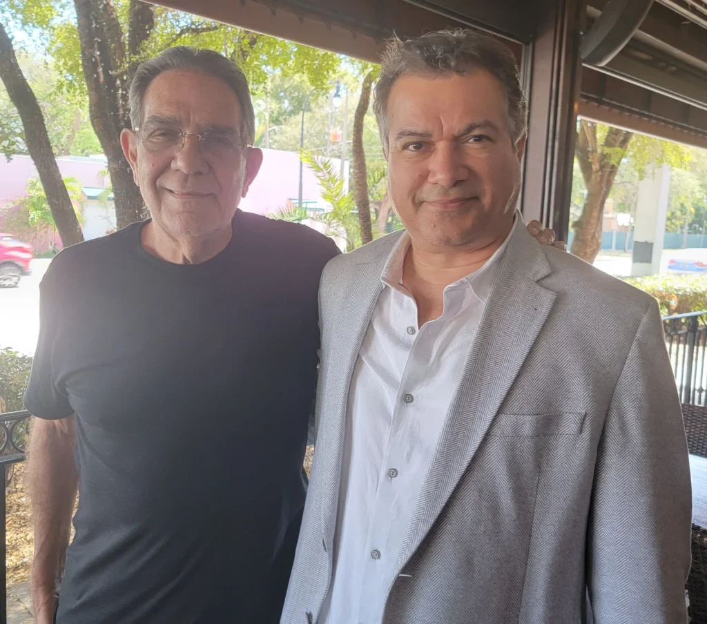 With the Mayor of Miami, Xavier Suarez