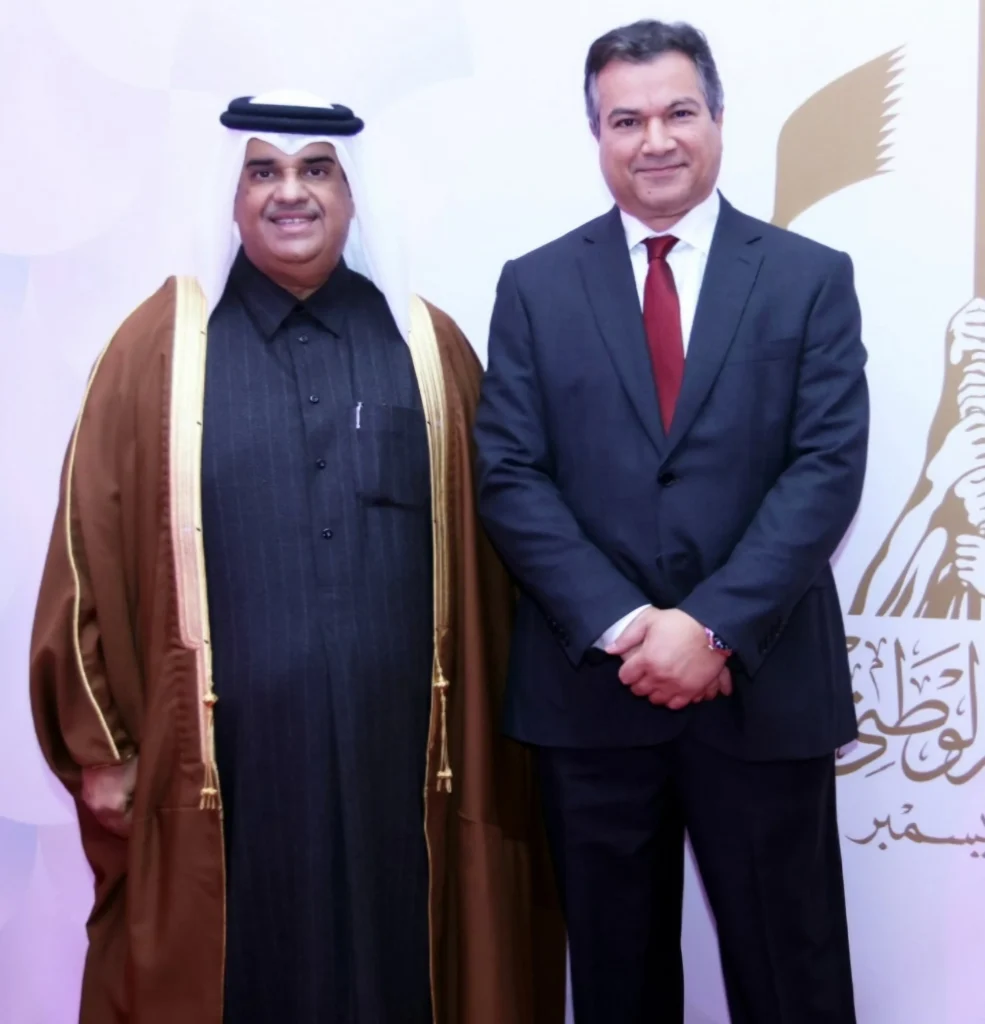 With His Excellency, Dr. Khalid Al Mansouri, the former Ambassador of the State of Qatar to Canada
