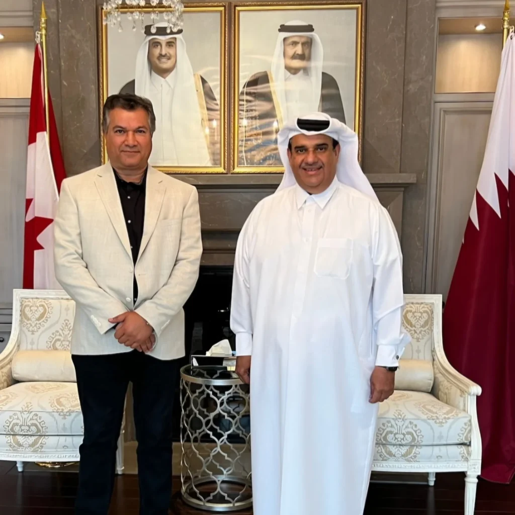 With the former Ambassador of the State of Qatar to Canada