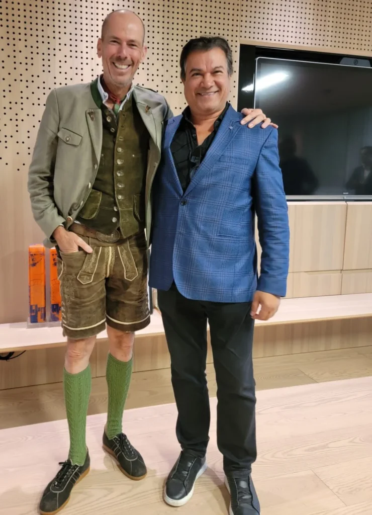 In Austria, with Dr. Daniel Jelitzka, President of JP Austria