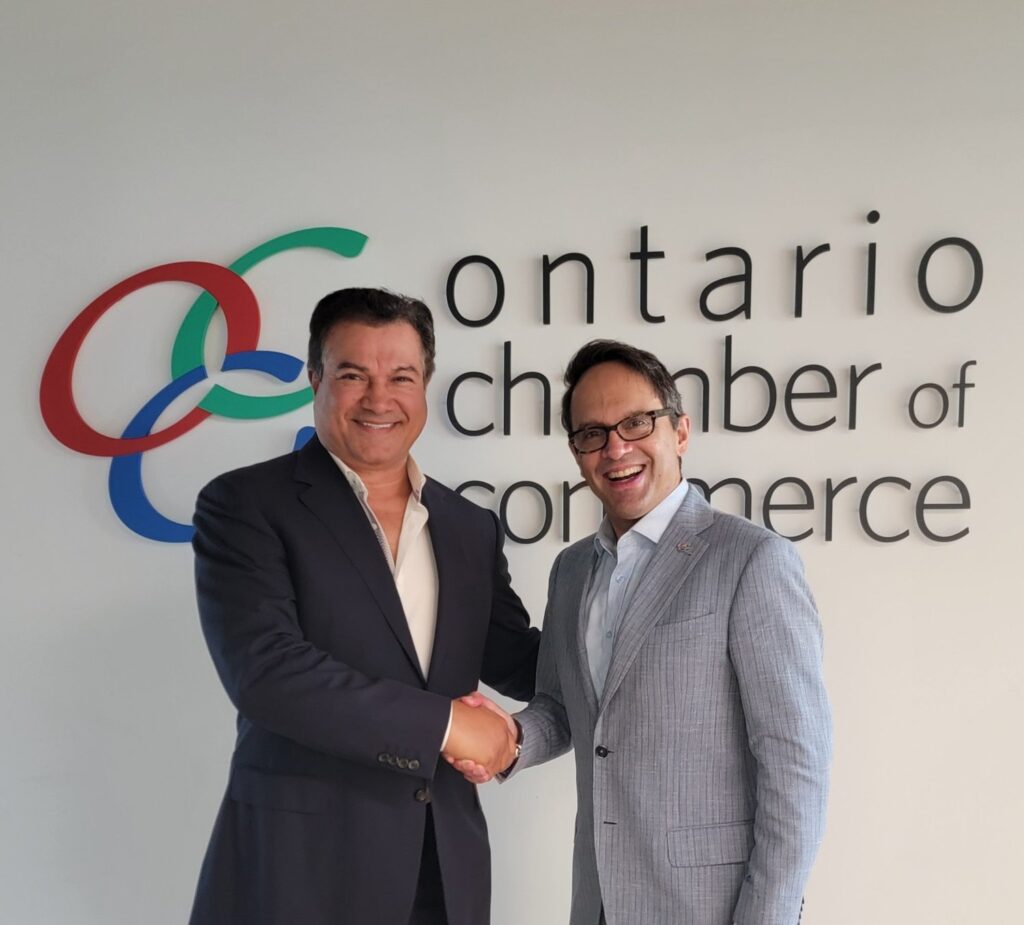 With Daniel Tisch, President & CEO of the Ontario Chamber of Commerce