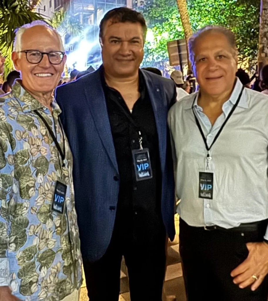 With John Sarpa, Founding Board Member of Trojena, the mountain region of Neom, Saudi Arabia, & Art Falcone, CEO of Falcone Group