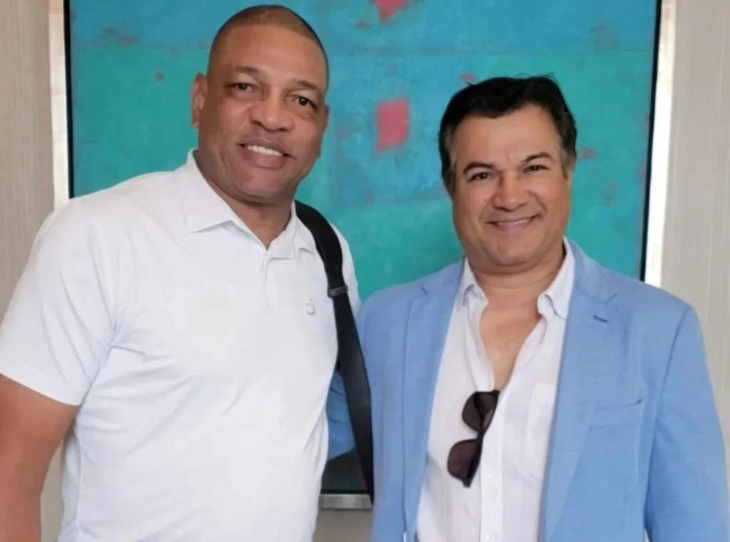 With Doc Rivers, Head coach of the NBA Milauwakee Bucks and former American professional basketball player