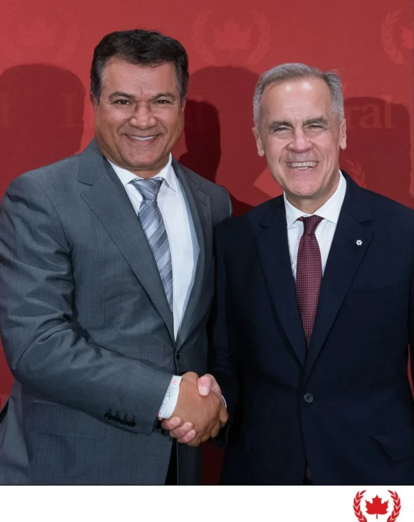 At a private reception with Mark Carney, the Prime Minister of Canada