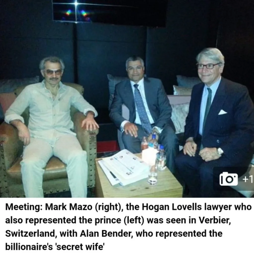 With his Royal Highness Prince Al-Waleed Bin Talal Al Saud and Mark Mazo
