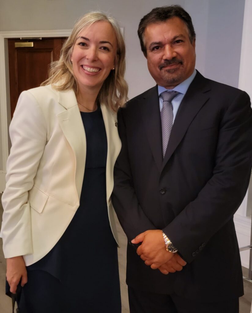 With MP Leslie Church, at the special event in Toronto hosted by Prime Minister Mark Carney.