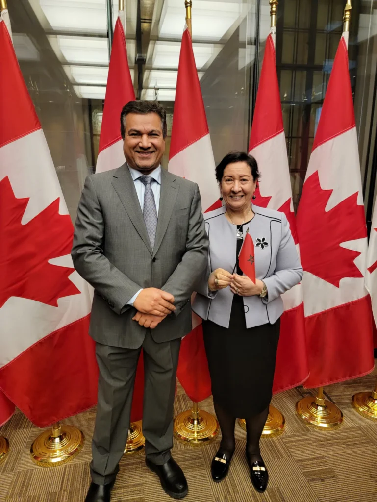 With Her Excellency, Souriya Otmani, Ambassador of the Kingdom of Morocco